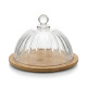 Cake Serving Platter with Glass Lid